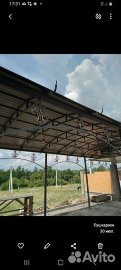 Навес для авто. Козырёк на крыльцо или террасу