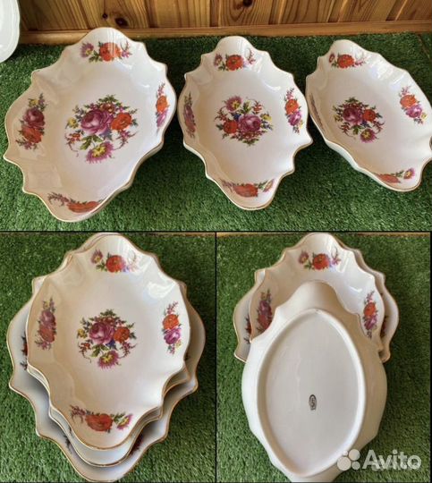 Фарфоровая посуда Салатники тарелки СССР