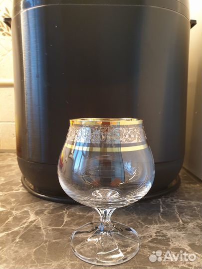 Бокал для бренди 250 Чехия Богемия панто платина