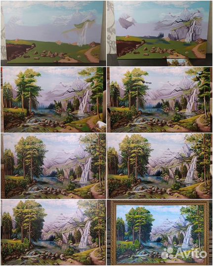 Картина акрилом 