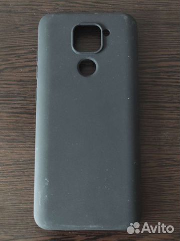 Черный чехол клип-кейс на Xiaomi Redmi Note 9