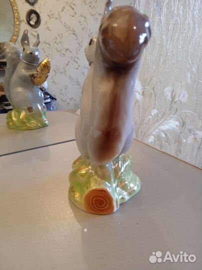 Штоф Фарфоровый Белка Хайта СССР