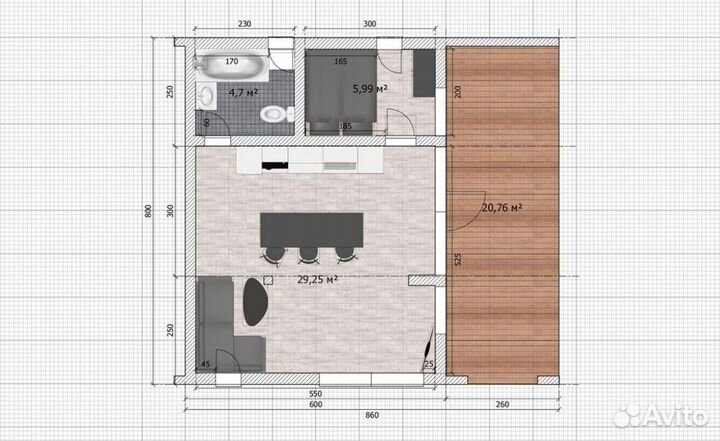 Каркасный модульный дом 48 м2 в ипотеку