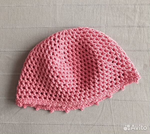 Вязаная шапочка сетка, отправка почтой