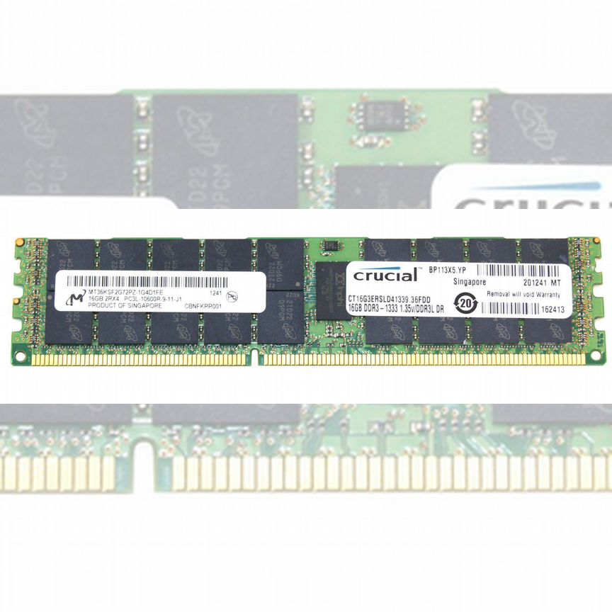 [MT36JSF2G72PZ-1G9] Оперативная Память Micron Ct16g3ersld41339 Ddr3 Mt36jsf2g72pz-1g9