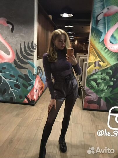 Кожаные шорты