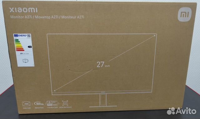 Монитор Xiaomi A27i черный 100Hz 1920x1080 IPS