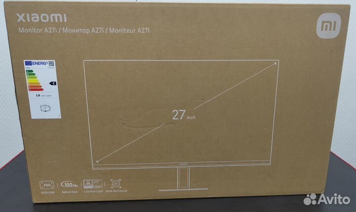 Монитор Xiaomi A27i черный 100Hz 1920x1080 IPS