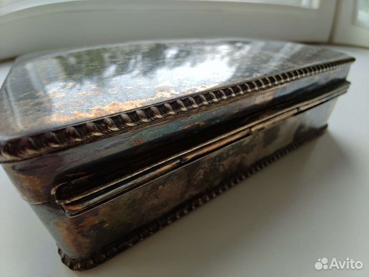Шкатулка серебро