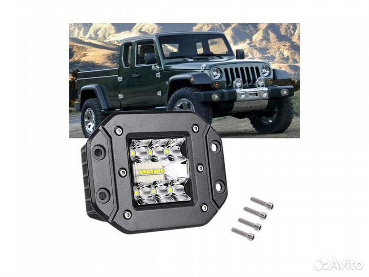 Фара светодиодная CH040 48W врезная