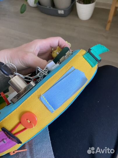 Развивающие игрушки бизиборд мягкий для машины