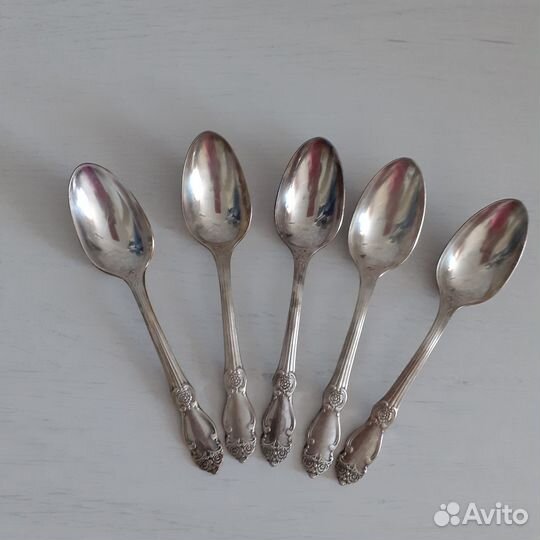 Кофейные ложки, мельхиор, посеребренные СССР