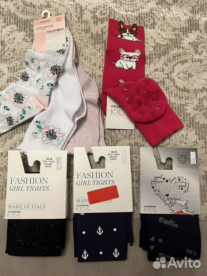 Новые коглотки Calzedonia 10-12 лет, носки 7-9