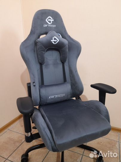 Игровое кресло компьютерное Велюр мягкий