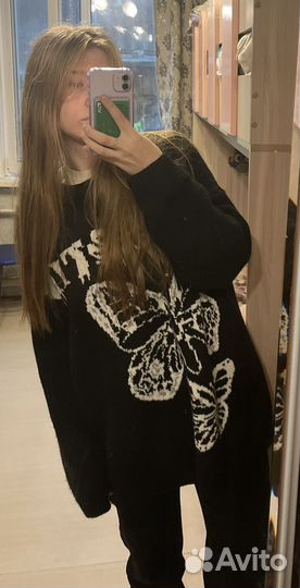 Свитер ss&tid, Dead inside, бабочки