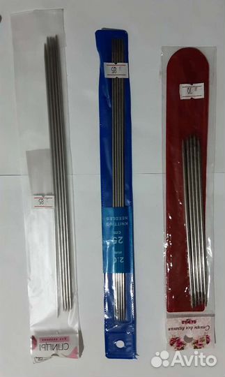 Спицы на металлической леске, чулочные