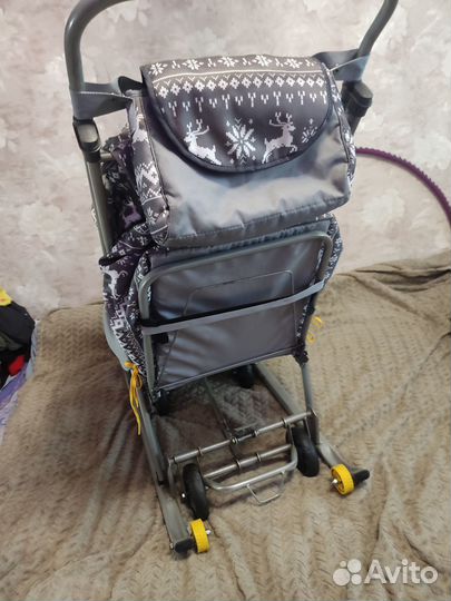 Детские санки коляска