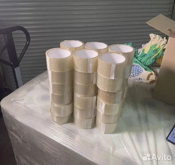 Скотч прозрачный широкий 55 метров 40 мкм