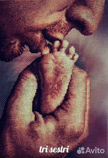 Картина, вышитая крестом