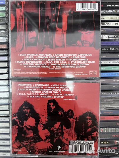 Музыкальные cd диски Carnivore