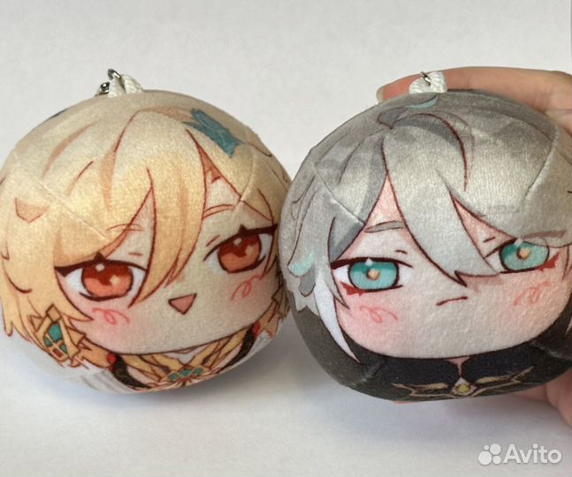 Мягкие брелки Геншин Импакт Кавех и Аль-Хайтам