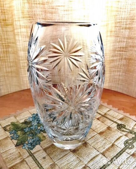 Ваза для цветов Астра гусевской хрусталь