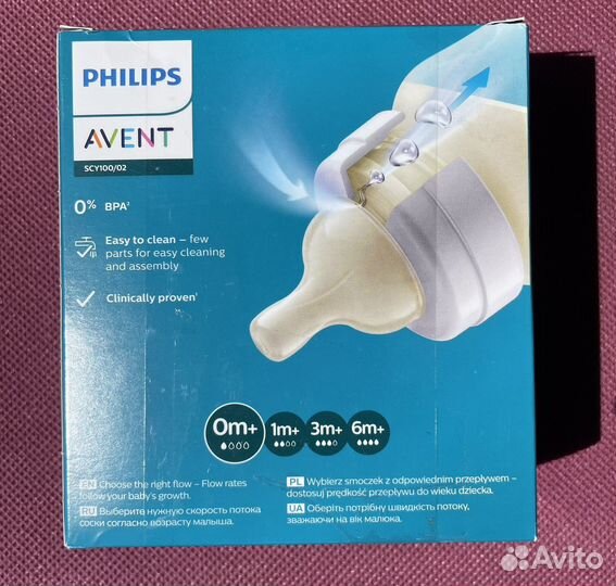 Бутылочки Philips Avent 2 шт. (Новые)