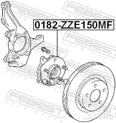 Ступица в сборе передняя toyota RAV4 ACA3#/GSA3#