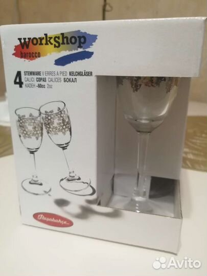 Новый набор рюмок (4шт)