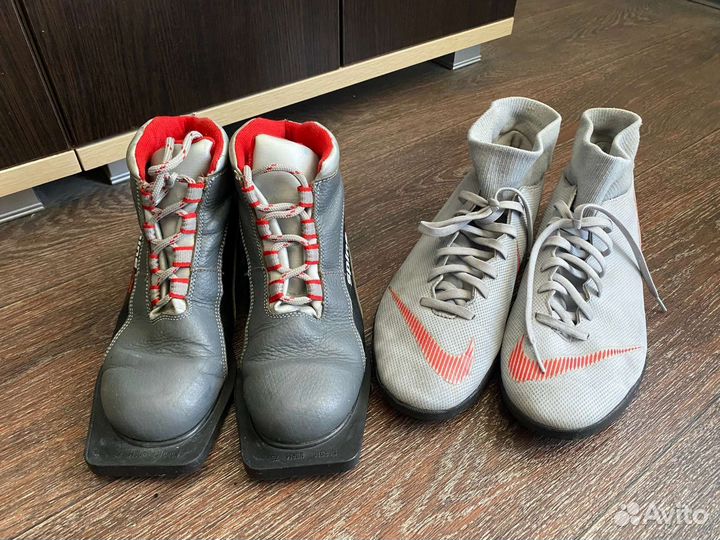 Лыжные ботинки и Фут залки