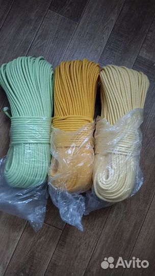 Шнур хлопковый 5 мм с сердечникомплетеный