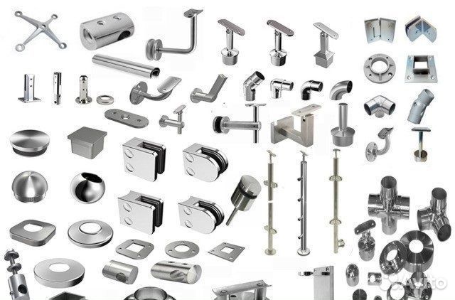 Труба нержавеющая и фурнитура для ограждений