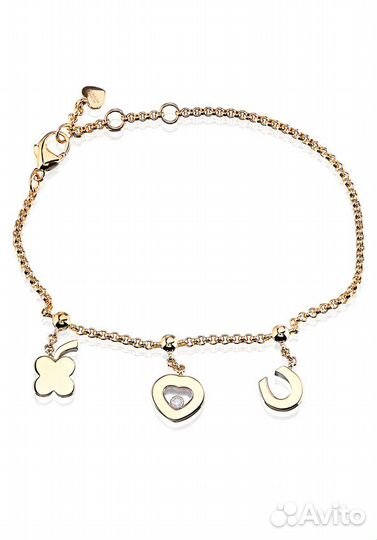 Браслет Chopard Happy Diamonds Charm Yellow Gold B
