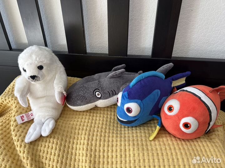 Игрушки мягкие морские