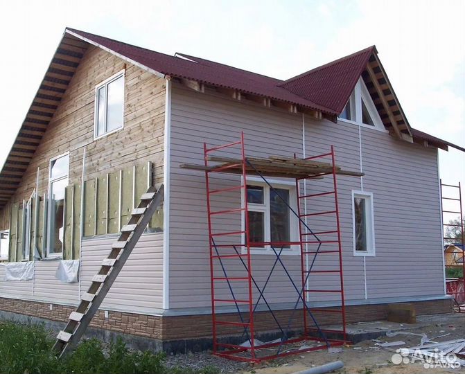 Фасадные работы сайдинг панели