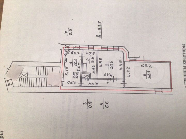 3-к. квартира, 85 м², 5/6 эт.