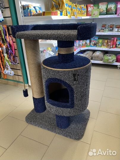 Домик - когтеточка, лежанка для котов новый