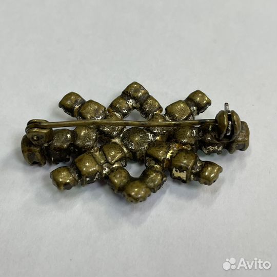 Комплект брошь и клипсы Аврора Бореалис СССР