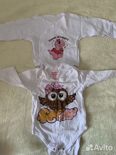 Распашонки для новорожденных новые