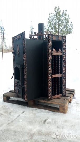 Печь банная на 3 помещения