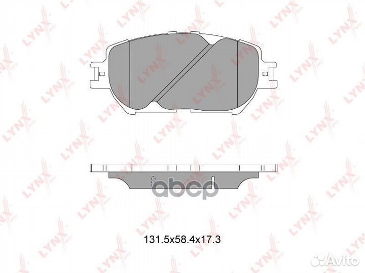 Колодки тормозные lynxauto BD-7522 toyota Camry