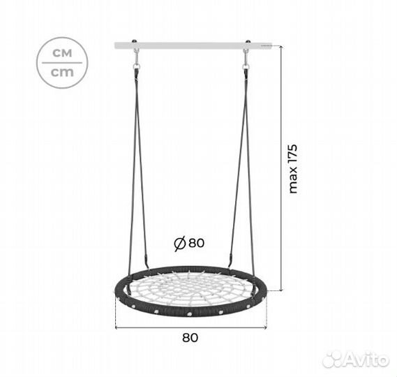 Спортивный комплекс для дачи и качель-гнездо