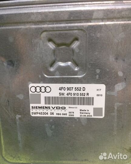 Блок управления двигателем Audi A6 C6 BDW 2.4 2004