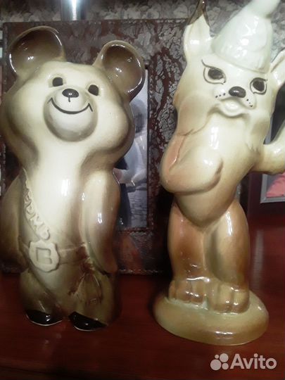 Рысь и медведь спартакиада,фарфор,Пермь