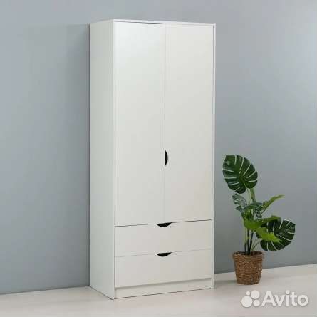 Шкаф гардероб в детскую белый 205х84х50