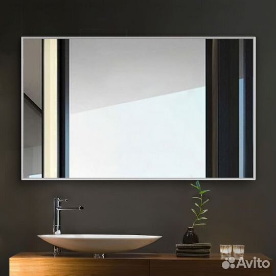 Зеркало прямоугольное в алюминиевой раме 70*150см