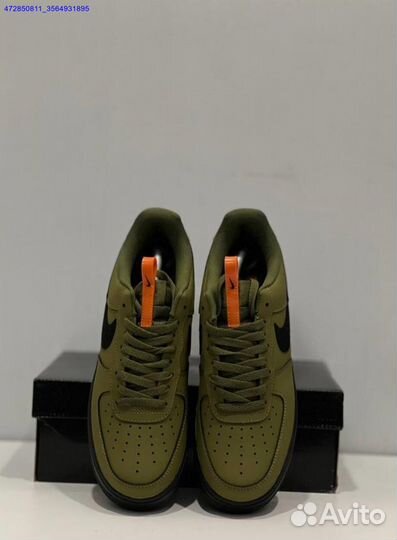 Nike Air Force 1 Low Matte Black / Olive