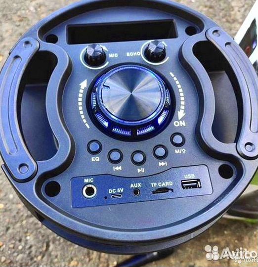 Колонка музыкальная с проводным микрофоном