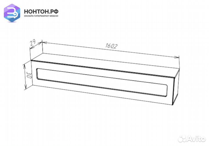 Шкаф навесной Point тип-51 дуб вотан