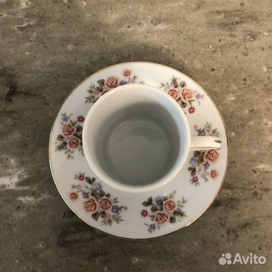 Кофейная пара фарфор СССР